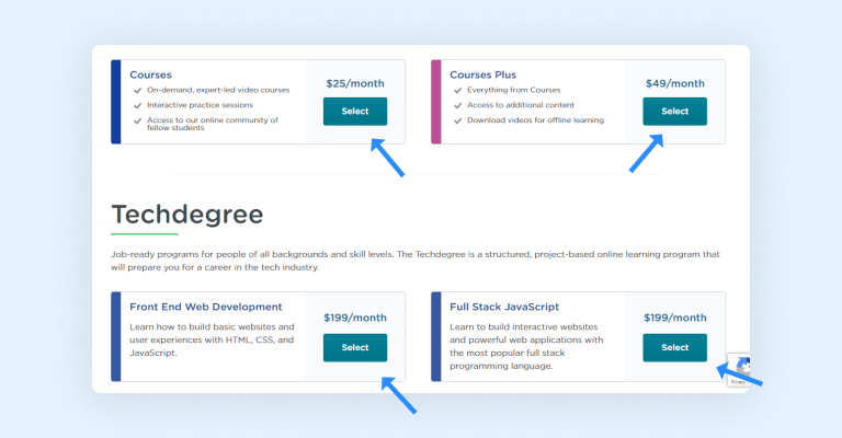 Create a Treehouse account - Step 2