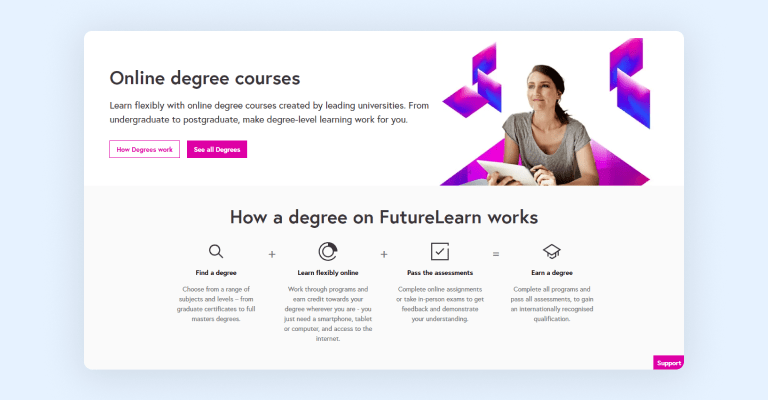 FutureLearn online degree courses