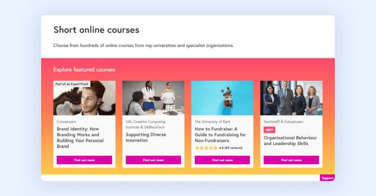 FutureLearn short courses