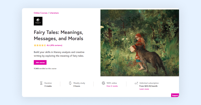 Fairy Tales: Meanings, Messages, and Morals - course on FutureLearn