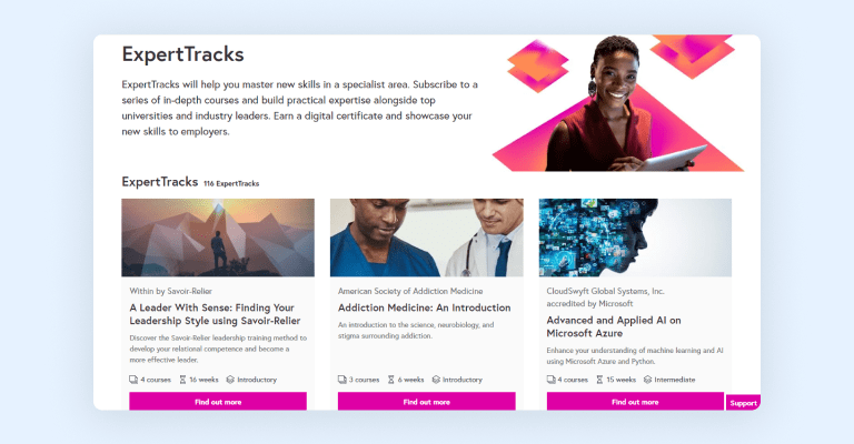 FutureLearn expert tracks