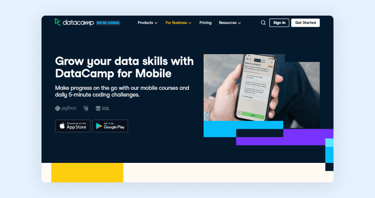 DataCamp app