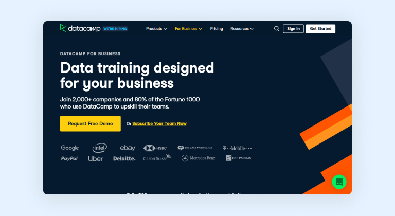 DataCamp for business